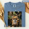 Funny Fox Drinking Iced Coffee Shirt, Animal Meme Tee, Sarcastic Animal Gift, Coffee Lover Gift, Trendy Graphic Tshirt, Fox Lover