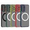 Matte Armor Magnetic for Samsung Galaxy A53 A54 A55 A52 A52S A35 A34 A33 A32 A14 A12 A13 A71 Phone Case Wireless Charge Hard Back Protection Cover
