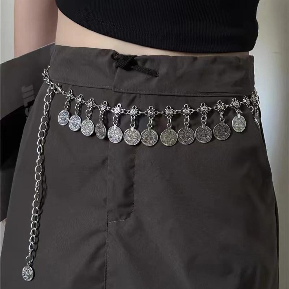 Metal Chain Belt Gold Silver Dress Belt Chain New Waist Chain Women