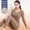 Women's Thermal Suit: Autumn/Winter Wool-Silk Blend Warmth with Bamboo Fiber Trousers