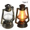 1:12 1:6 Retro Style Scale Miniature Oil Lamp Dollhouse Accessories Mini Lantern Micro Landscape Decor Scene Ornaments