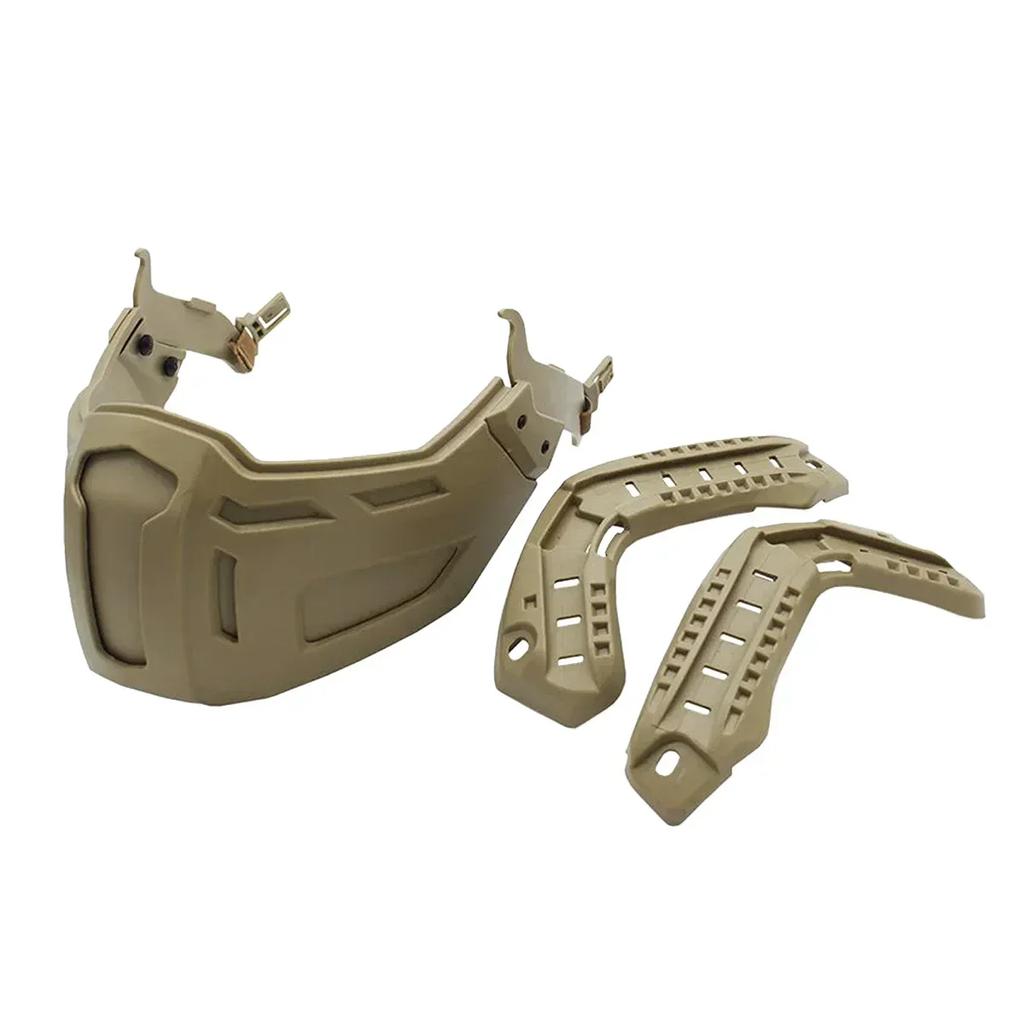 Тактический шлем FAST, полумаска для лица, регулируемый шлем, откидные очки, охотничий шлем для страйкбола, CS, пейнтбола, аксессуары для шлема, снаряжение