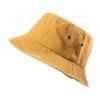 Spring and summer new solid color bucket hat men and women pure cotton washing basin hat daily versatile sunscreen visor