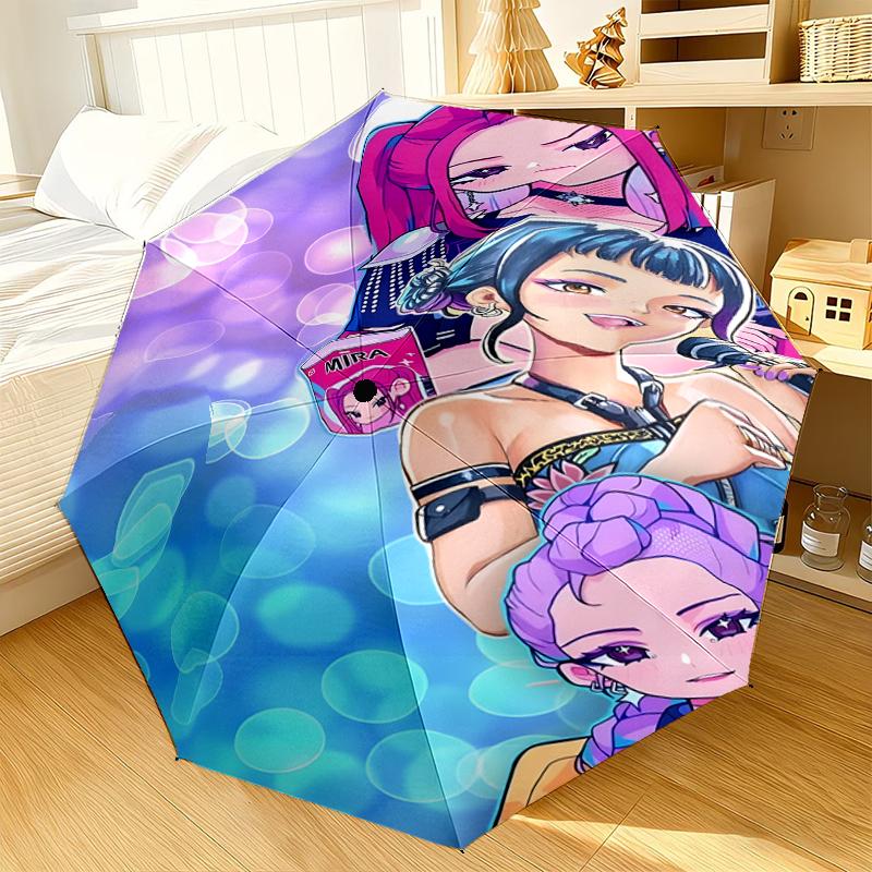 Kpop cartoon Umbrella 8-Frame for Travel, camping, Casual Lightweight Portable Umbrella, Essential for every family Holidays Gift