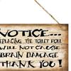Notice Pendant Hanging Door Hangers Bathroom Accessories Wood Plaques for Home