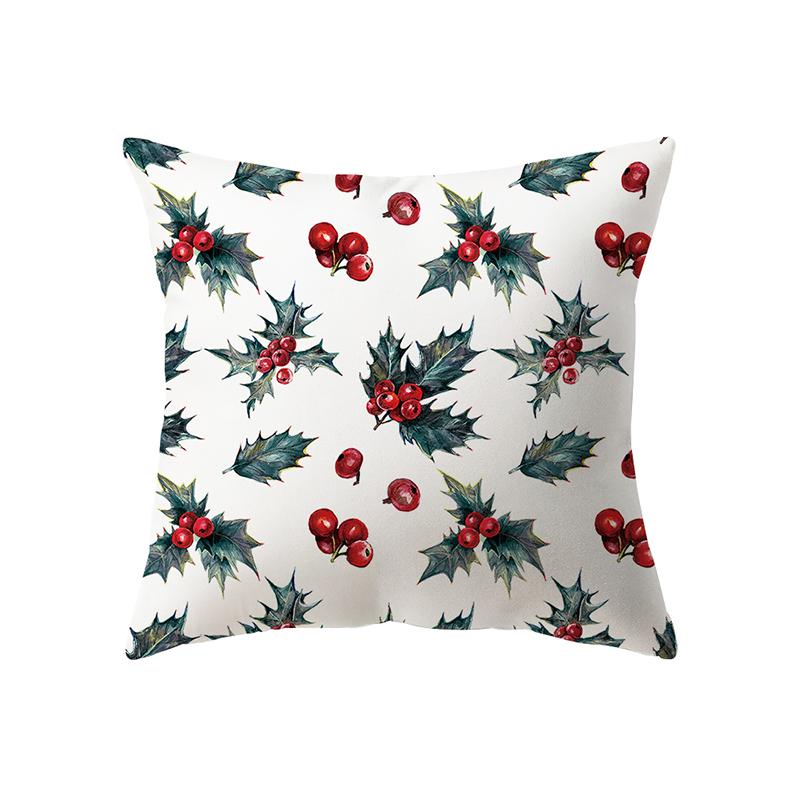Рождественская тема, зимняя рождественская атмосфера, наволочка с рисунком, чехол для подушки для дома, гостиной, украшения дивана, подушка, наволочка