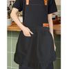 Dual Pockets Waist Apron European Style Work Apron New Home Cleaning Apron