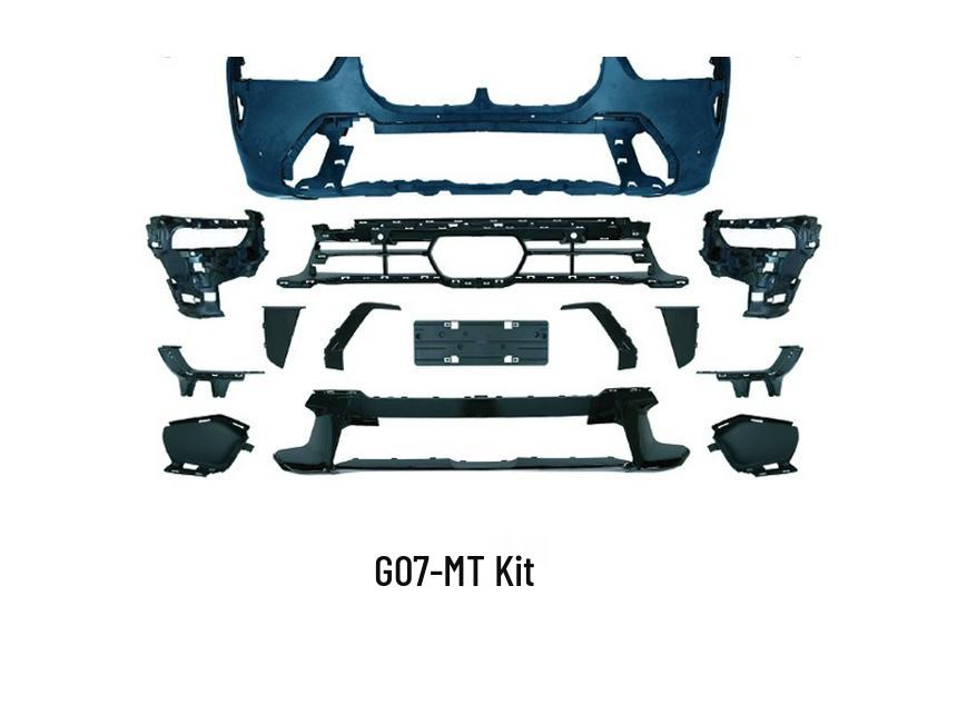 BMW X7 G07/23/24 Front & Rear Bumper Black Warrior Kit with Side Skirts