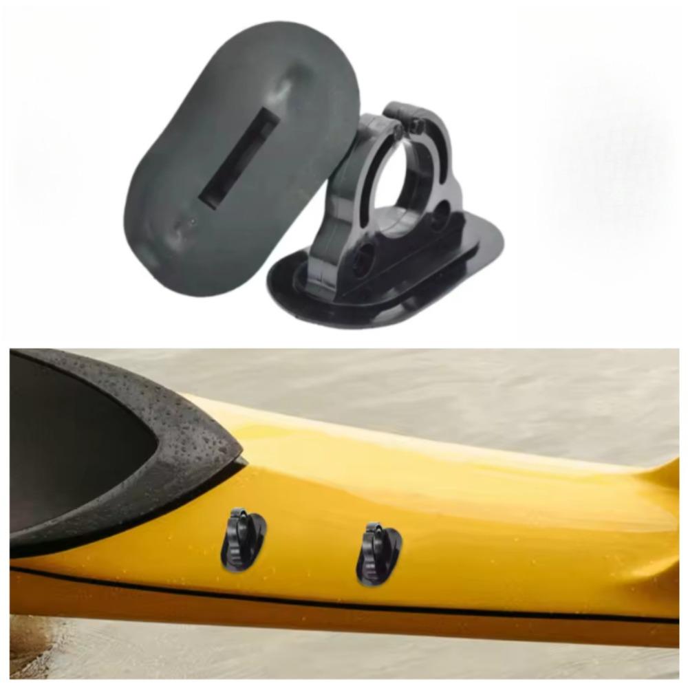 2PCS Marine Grade Dinghy Accessory Set Paddle Safety Lanyard Stainless Steel Hook for Fishing Boat Assault Boat Small Parts 7