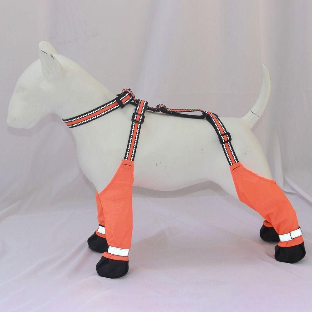 Nightsafe Pets Пылезащитная обувь Светоотражающая защита лап собаки Штаны для собаки Чехол для лап Собачьи путешествия