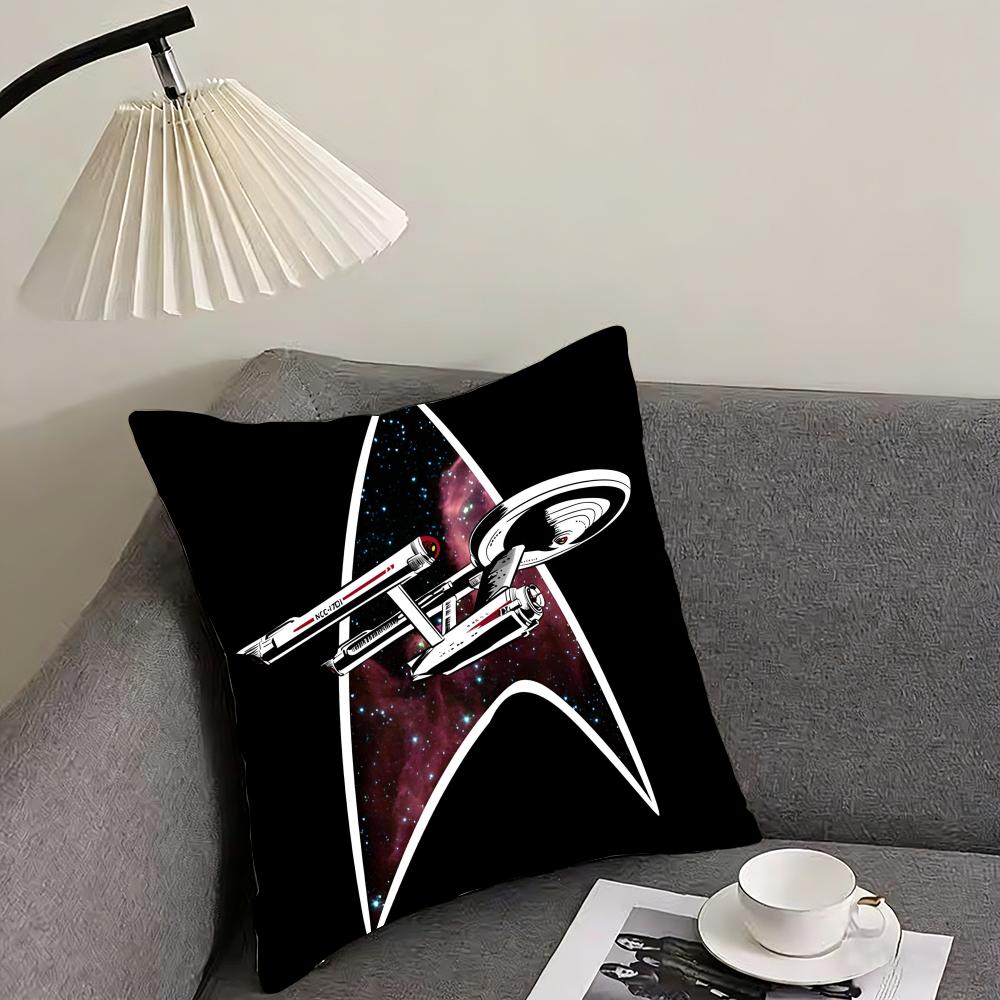 Звезда T-Trek Shipp Бренд Наволочка Подушка Ультра Мягкая Кожевенная Ткань Облачный Комфорт и Скрытая Молния