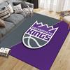 Sacramento Kings Flannel Pattern Square Carpet,Area Rug,Carpet Rug for Living Room Bedroom Sofa Playroom Decor,Non-slip Floor Mat