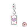 Новый в Authentic Charm медный Шарм-бусина Покер Шармы Бусина Совместим с 3 мм Аутентичные Женские Браслеты Ожерелья Сделай Сам Изящные Украшения Подарок