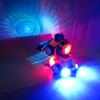 Новый стиль Крутой Желтый Трансформируемый Строительный Транспорт, Пластиковый Материал с Обходом Препятствий, Музыкальные и Световые Эффекты, Подарок, Праздничный Подарок