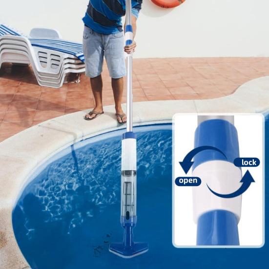 Беспроводной пылесос для бассейна Перезаряжаемый ручной очиститель для бассейна Мощное всасывание Пылесос для мусора в бассейне для заглубленных бассейнов Гидромассажные ванны Спа