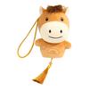 Cute Mini Horse Pendant Keychain Good Luck Horse Ornament Simulation Stuffed Animal Chinese Zodiac Horse Gift