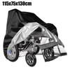 Electric manual folding wheelchair waterproof and dustproof cover. Black