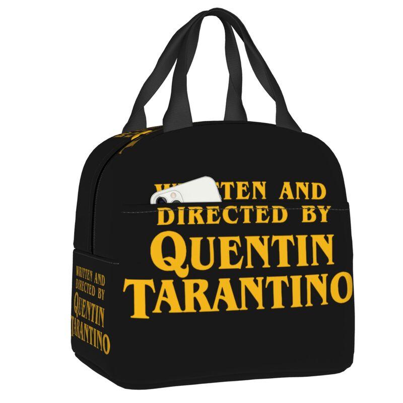 Custom Vintage Film Quentin Tarantino Lunch Box Pulp Fiction Kill Bill Thermal Cooler Food Insulated Lunch Bag Portable Tote Bag