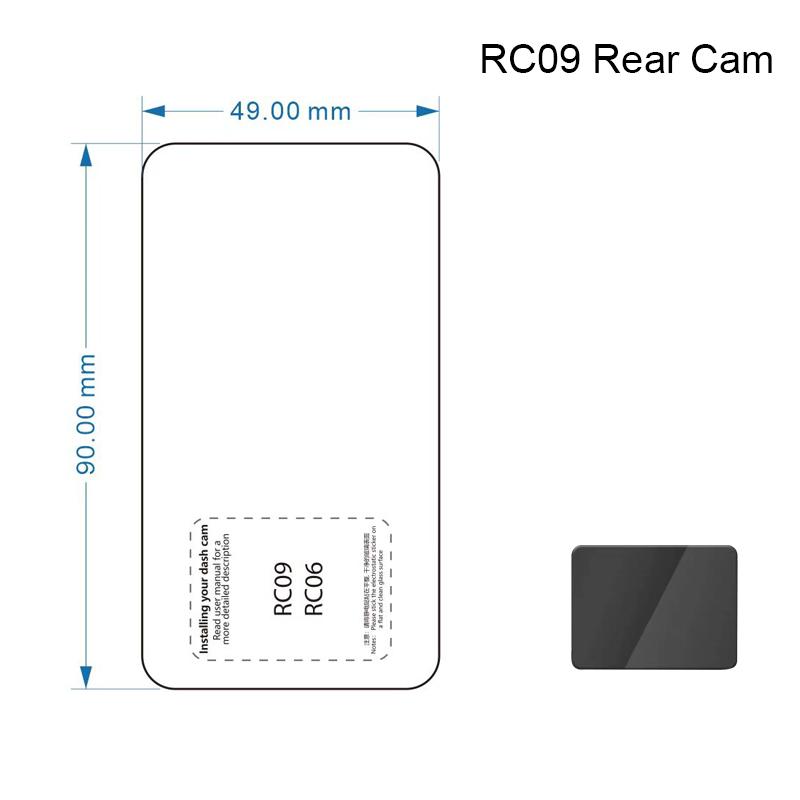 For 70mai Dash Cam A400 Dash Cam Smart Sticker and Static Stickers for 70mai RC09 Rear camera Static Stickers