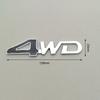 3D Metal Car Sticker 4WD Logo Emblem Trunk Badge Decal For Mitsubishi Asx Lancer 10 Outlander Pajero Sport L200 Colt Accessories
