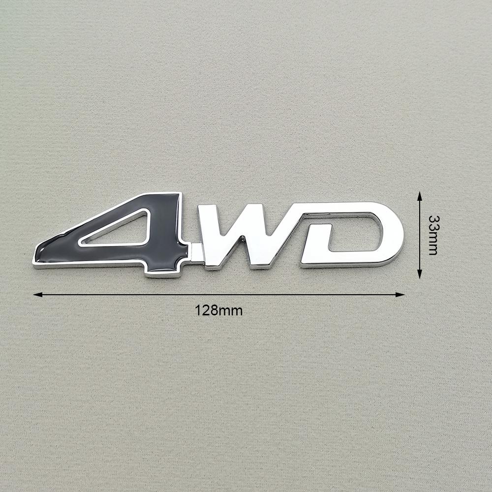 3D Metal Car Sticker 4WD Logo Emblem Trunk Badge Decal For Mitsubishi Asx Lancer 10 Outlander Pajero Sport L200 Colt Accessories