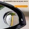 2 шт. регулируемое зеркало для слепых зон на 360 градусов, автомобильное вспомогательное выпуклое зеркало заднего вида с круглой рамкой, широкоугольные зеркала для заднего хода автомобиля
