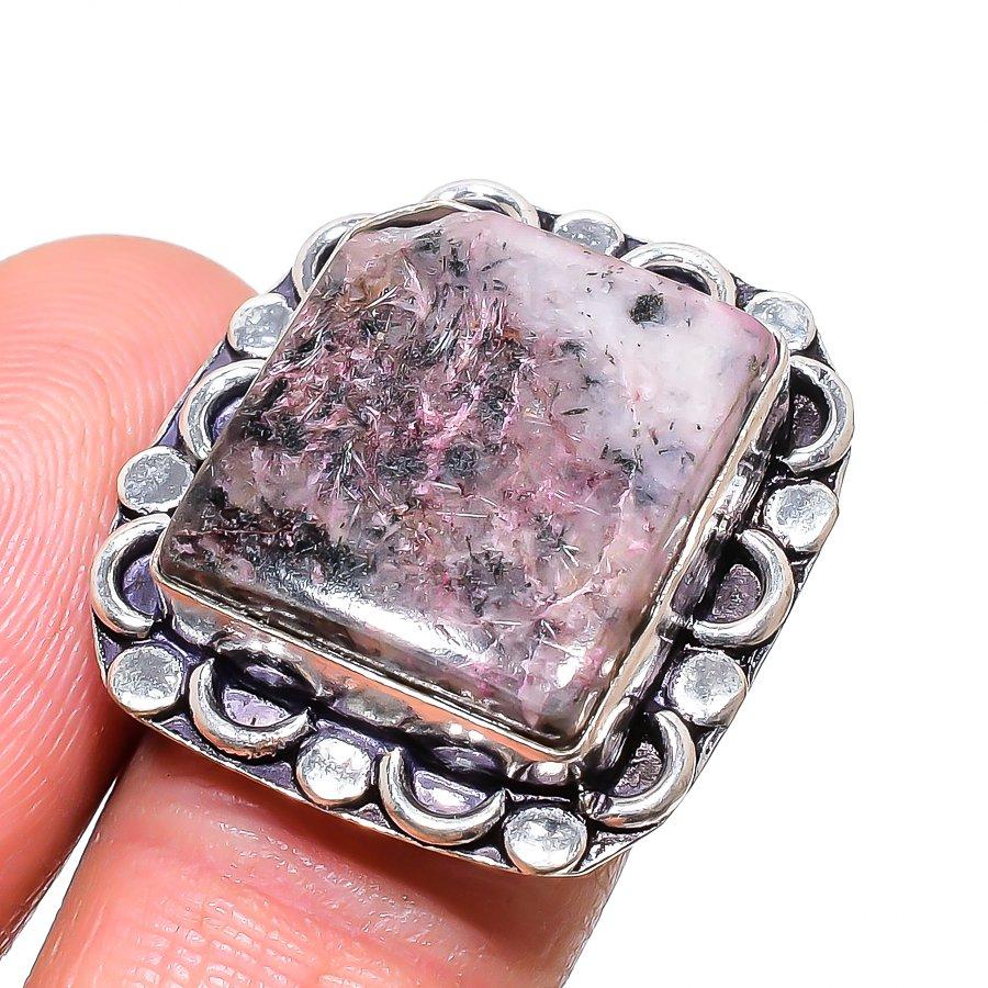 Russian Charoite Handmade 925 Sterling Silver Jewelry Ring Size 6 Z8p87