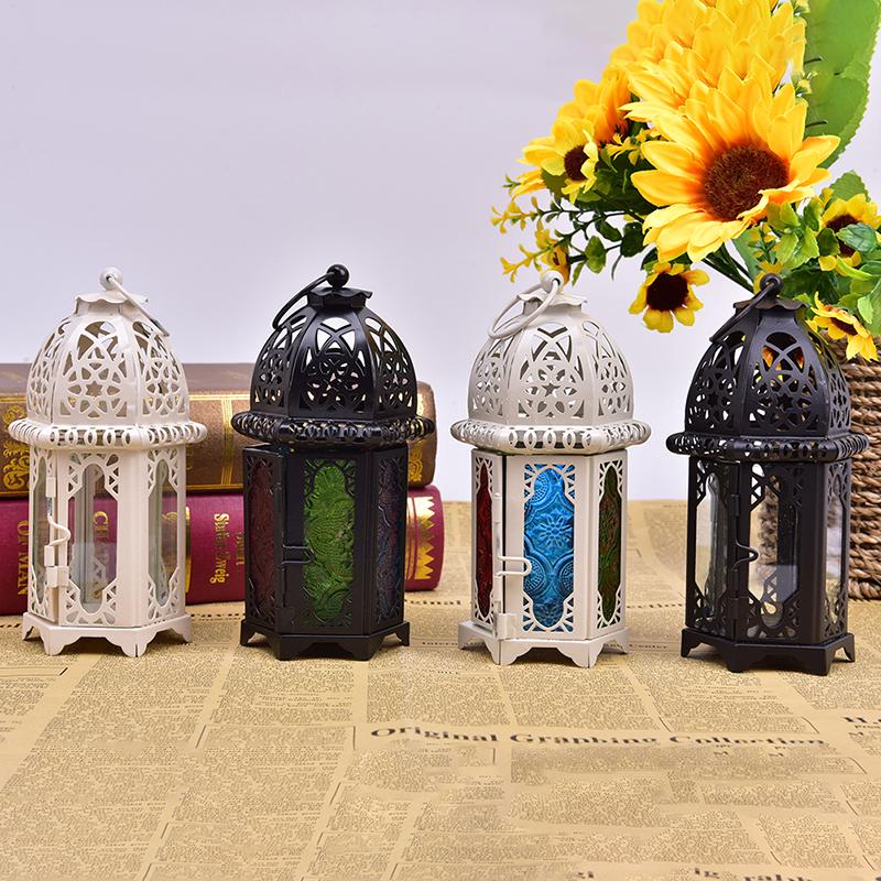 1 шт. Винтажный металлический полый подсвечник, хрустальный подсвечник, подвесной фонарь