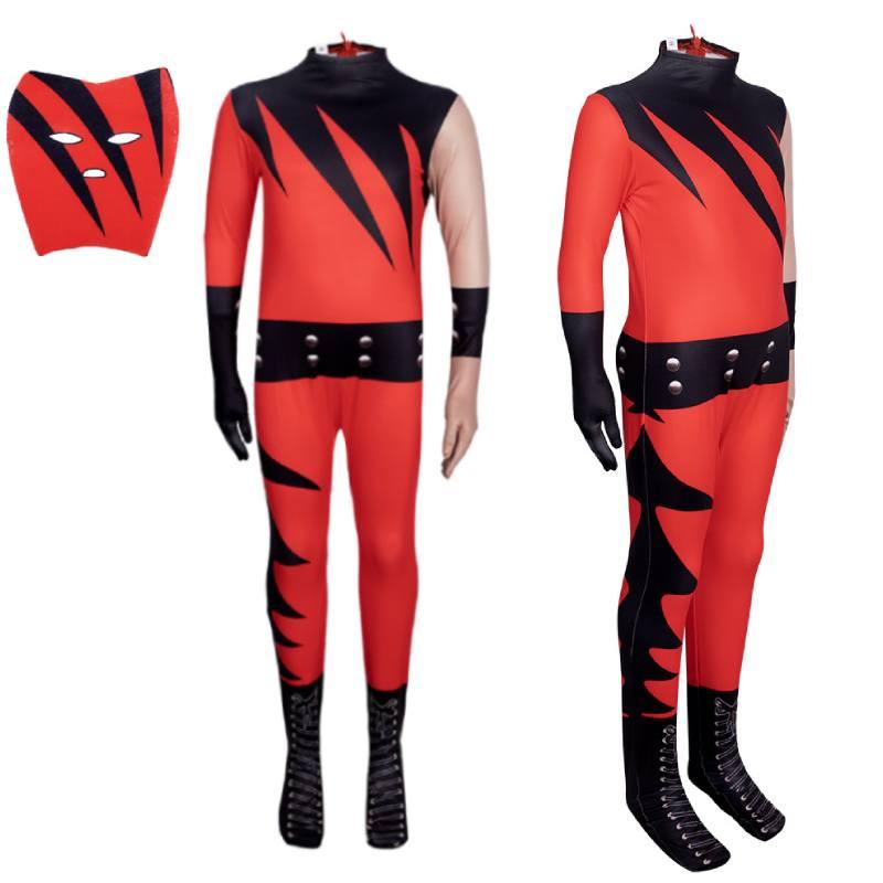 Костюм для косплея Mangguo Kids, борцовское боди с маской Кейна, новый продукт на Хэллоуин