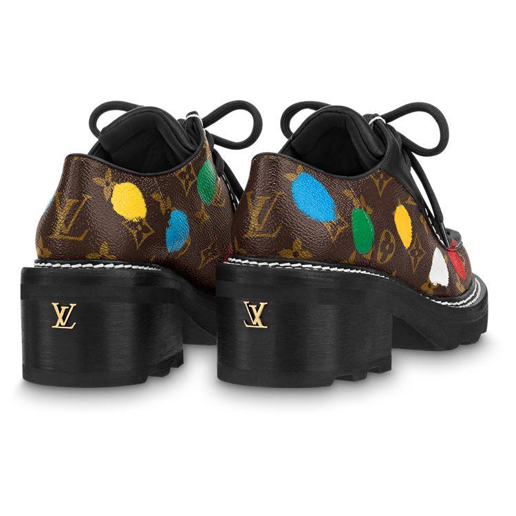 Яёи Кусама x LOUIS VUITTON Ботинки Beaubourg на шнуровке на массивной подошве средней высоты Женские Коричневые 1AB9MP