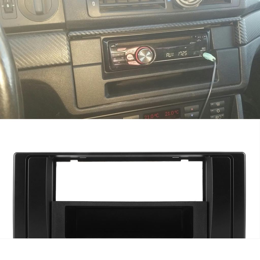 1 Din стерео радио Fascia Dash Panel Frame Interior Accessories Подходит для 5 серии E39 X5 E53