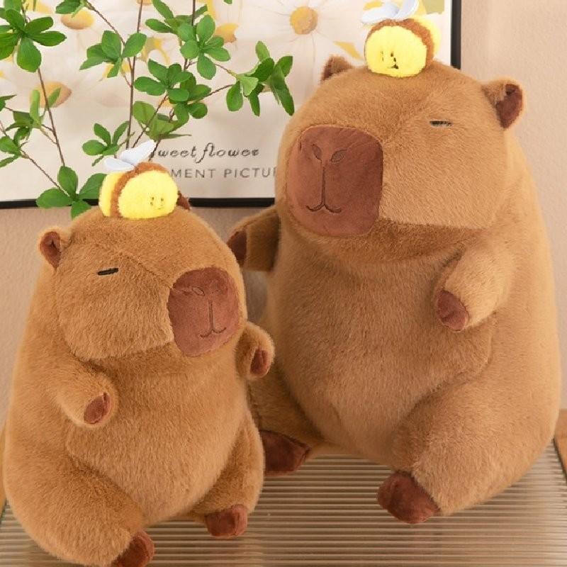 High-quality Capybara Plush Toy With Cute Bee Style Delightful Gift For Children