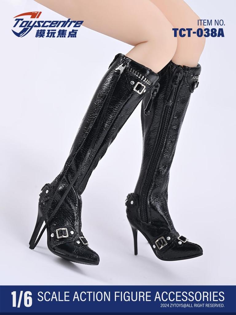 Figure with TBLeague Body Toyscentre Office Lady Fashion Zipper High Heel Long Boots Shoes Head and Clothes Not [TOYBARJAPAN] 1/6