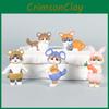 Mofusand Cat Cute Animal Costume Model Ornament Set For Decoration Desktop