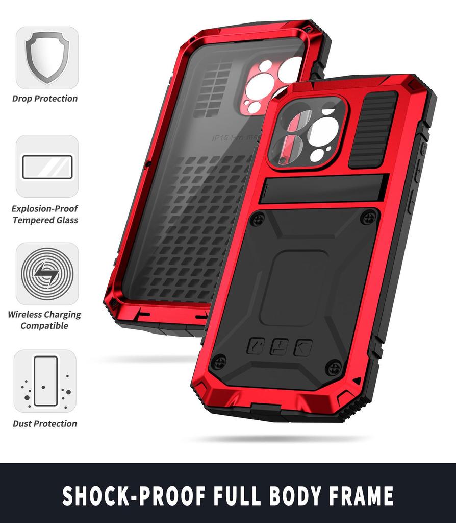 Силиконовый чехол с подставкой для iPhone 15 и 14PM Anti-Fall для 13 Pro Max