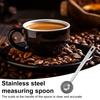 Stainless Steel Measuring Spoon Long Handle Coffee Scoop Spoon Tablespoon 5ml 10ml 15ml 20ml 30ml Cooking Measurement Tool for Ground Coffee