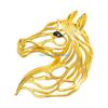 HX6F Modernist Horse Brooch Alloy Badge Pin Fashion Suit Coat Accessory Jewellery for Formal Casual Wear