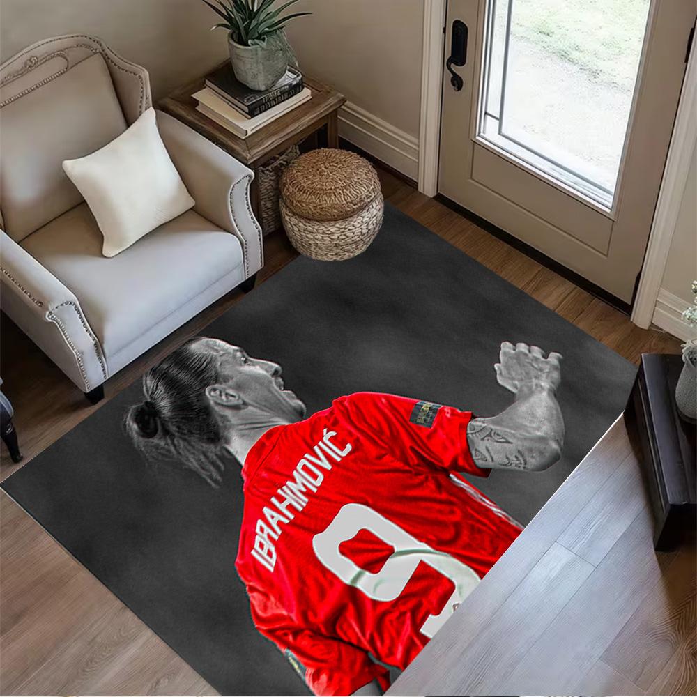 Soccer Player Action Floor Mat Perfect for Decorate room Balcony Hallway Bedrooms Antislip Carpet Office home decor Perfect Gift for Women/Men