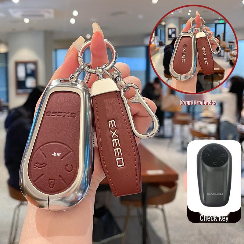 Совместимые чехлы для ключей для 2024 Starway Star Era ET и 2025 Star Era ES: Полное покрытие Металлический кожаный дизайн.