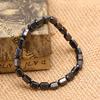 Natural Magnetic Hematite Geometric Black Gallstone Men'S Bracelet