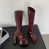 High-heeled French Knee-length Boots Women's Boots Autumn 2025 New Spice Girl High-end Knight Boots