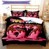 3PC Custom Name Dessert Number Celebration Bedding Set Printed  Bedding Set Duvet Cover Closure Includes 1 Duvet Cover & 138 Pillowcases for Bedroom