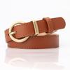 Womens Simple Pu Leather Belt With Alloy Buckle For Fashionable Office And Casual Looks