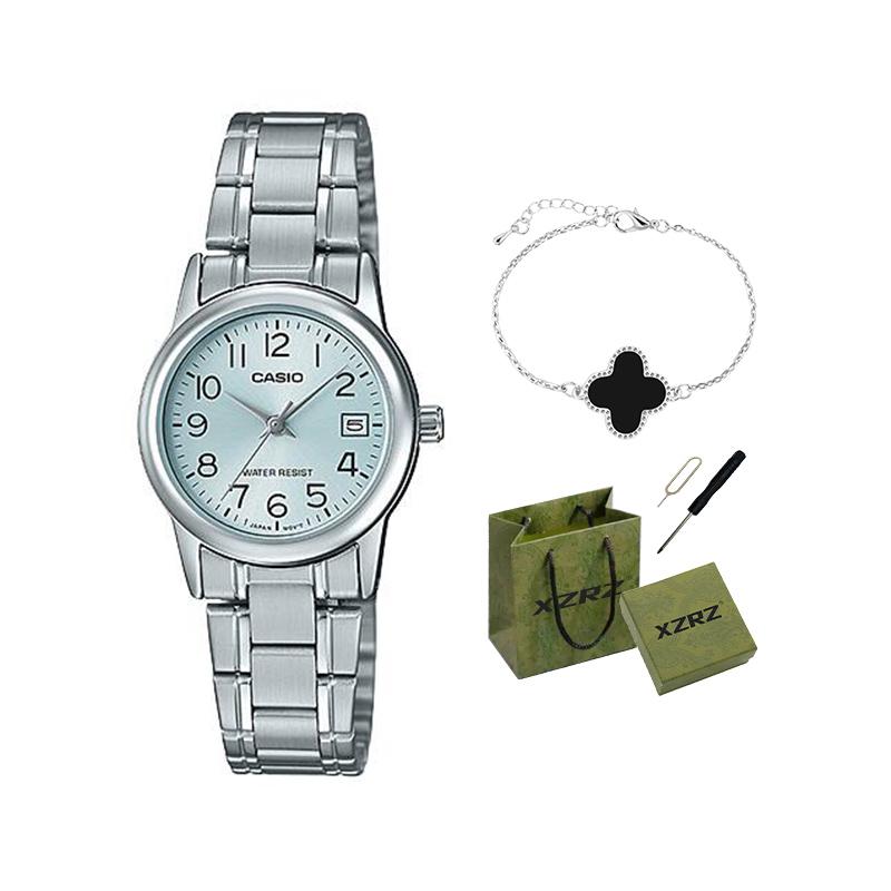 Casio Женские часы стандартной серии синие LTP-V002D-2B LTP-V002D-2B