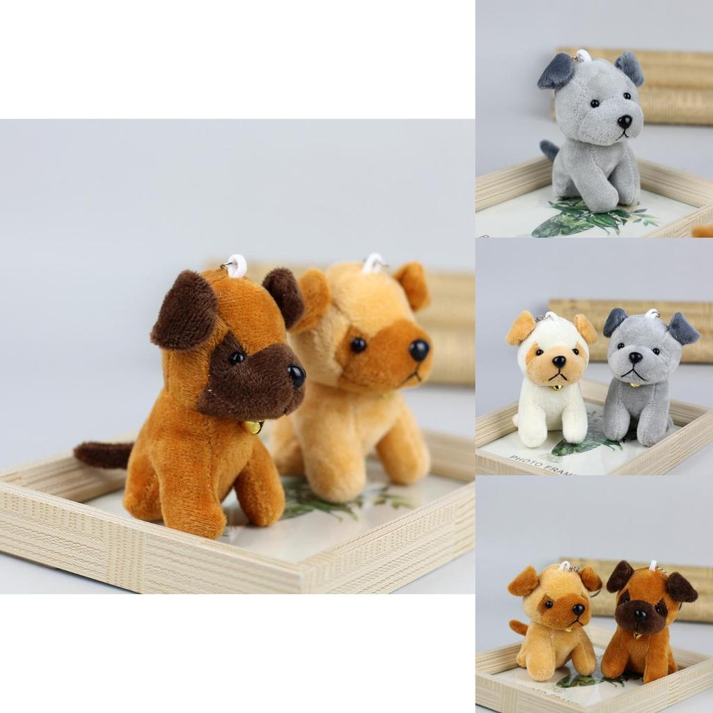 Милая маленькая плюшевая игрушка волчья собака, реалистичный щенок хаски, мягкая игрушка, кукла, брелок