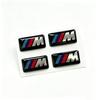 XGDY8 16/17/18/19mm Soft Adhesive 4pcs Car Steering Wheel Decor Sticker Center Hub Cap Emblem DIY Ornament Decal For BMW M Performance