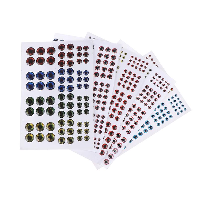 183 шт., рыбий глаз, 0,39 дюйма, 3D, 4D, 5D, голографическая приманка, рыбьи глаза, приманки для завязывания мушек, поделки