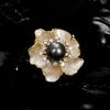 Camellia Brooch with Elegant Temperament, Pearl Flower Pin with High-end Feel, Versatile Brooch