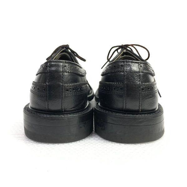 80s 90s Vintage USA Made Dexter Size 9.5C 26.5 27.0cm Long Wingtip Black(USED)