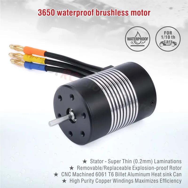 Surpass Hobby 3650 2300KV 3100KV 3900KV 4300KV 5200KV 7700KV Waterproof Brushless Motor for 1/10 RC Racing Car Drift Car Parts
